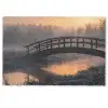 Brug - Mist - Bomen - Water Deurmat klein -zkaufland3d