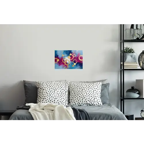 Cirkels - Goud - Abstract Muursticker klein -slaapkamer