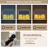 Think big - Blauw - Geel Light Box met batterij (Wandlamp) middel -USP_lichtkleurNL
