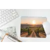 Wijngaard - Zonsondergang - Landschap muismat rubber klein -witbureau