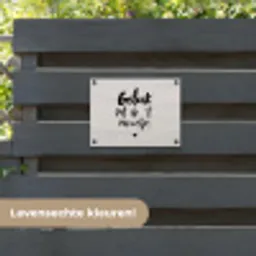 Quotes - Tekst - Geluk zit in 't zonnetje - Zomer tuinposter los doek klein -sfeer3