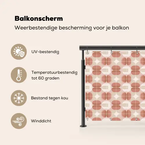Retro - Klassiek - Roze Balkonbeschermer Duitsland klein 596 -specs_NL