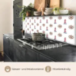 Nautisch - Klassiek - Rood keuken achterwand 2 middel 871 -usp_DE