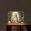 Giraffe - Jungle - Bloemen Light Box met batterij (Wandlamp kind) middel -sfeer1_kind