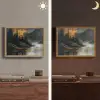 Natuur - Abstract - Landschap - Modern Light Box met batterij (Wandlamp) middel -sfeer3