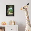 Doorkijk - Landschap - Bloemen - Pad - Uitzicht fotolijst zwart zonder passe partout klein -usfeer4_kinderkamer