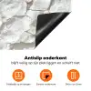 Structuur - Rots - Wit Inductie beschermer vinyl 3mm klein 276 -zzzzzzz-td-onderkant