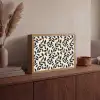 Elegant - Patroon - Zwart - Beige Light Box met batterij (Wandlamp) middel 907 -sfeer2
