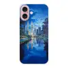 Stad Kuala Lumpur - Skyline - Wolkenkrabbers - Water Apple iPhone 16 klein -3d