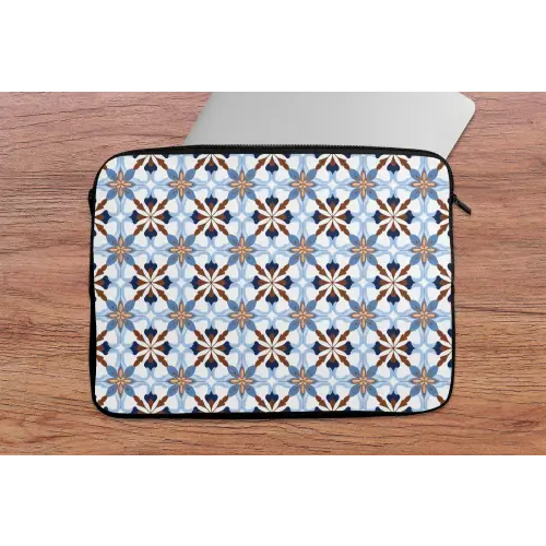 Ornament - Tegel - Kleurrijk laptophoes neopreen klein 279 -tafel
