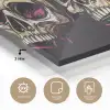 Schedels - Graffiti - Neon plexiglas 5mm klein -sfeer2