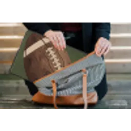 Football - Hout - Sport - Groen laptophoes neopreen klein -tas