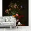 Vaas met bloemen - Schilderij van Rachel Ruysch fotobehang vinyl groot -woonkamer