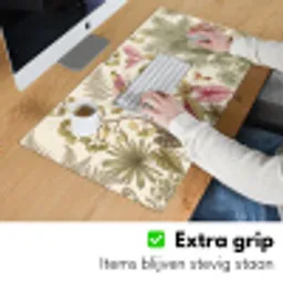 Vogels - Tropisch - Botanisch - Roze Muismat XXL klein -sfeer3