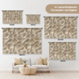 Waaierstructuren - Beige - Vezeltextuur Wandkleed katoen klein 269 -tsfeer8_DE