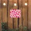 Bloemen - Patroon - Roze tuinposter los doek klein -sfeer1