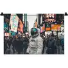 Stad - Mensen - Astronaut - Wit Wandkleed katoen klein -zz3d