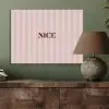 Nice - Strepen - Roze PET vilt klein -sfeer2