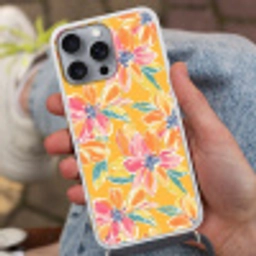 Textuur - Bloemen - Kleurrijk Hoesje iPhone 16 Pro Max met koord klein 804 -sfeer3