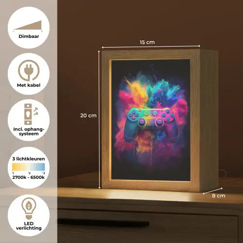 Controller - Neon - Explosie - Kleurrijk Light Box met kabel klein -USP_NL