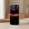 Gaming - Rood - Elektriciteit - Energie  - Lijn Telefoonhoesje iPhone 17 Pro klein -sfeer2