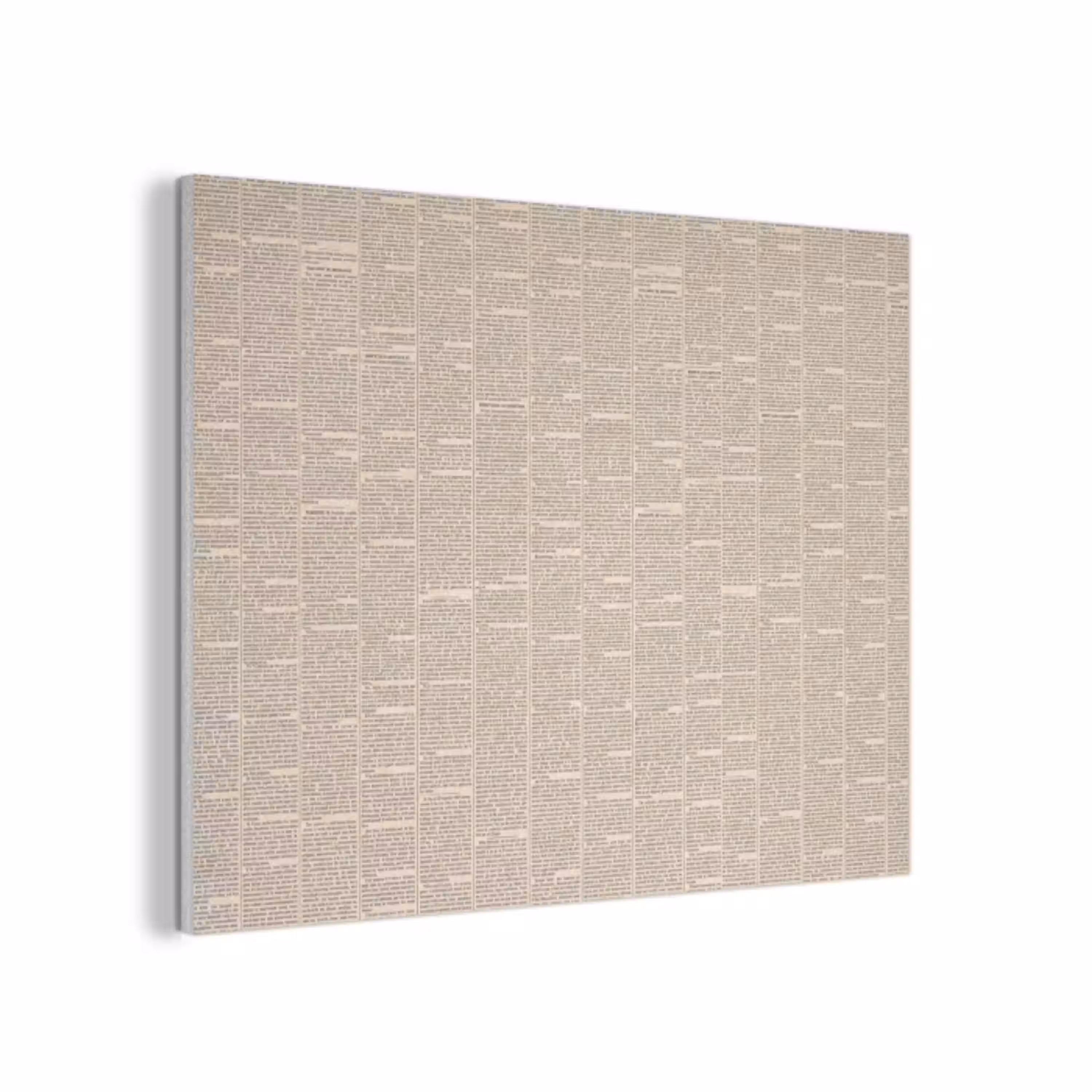 Krant - Nieuws - Historisch - Vintage - Beige PET vilt klein -3d