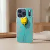 Ballon - Geel - Smiley Telefoonhoesje iPhone 17 Pro klein -sfeer2