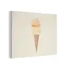 Minimalistisch - Schepijs - Hoorntje - Beige PET vilt klein -3d
