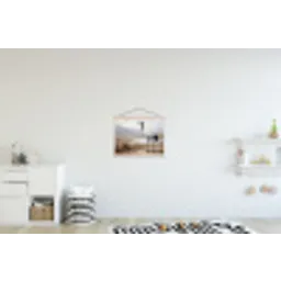 Kraanvogel - Natuur - Realistisch textielposter latten blank klein -kinderkamer