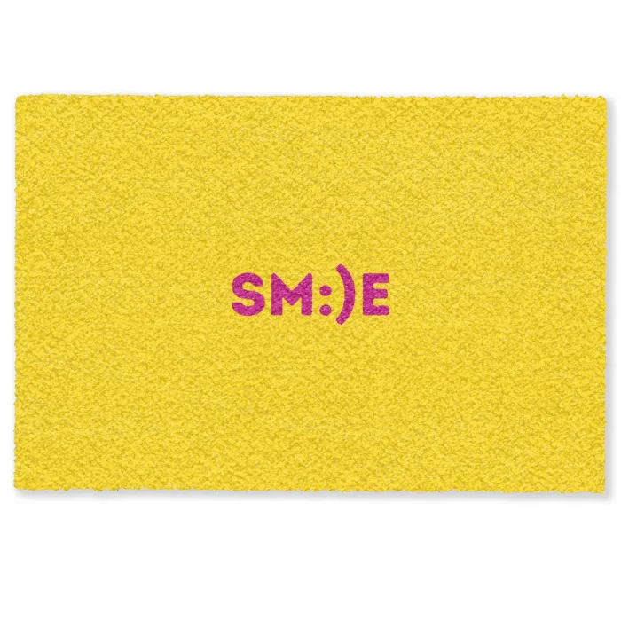 Smile - Roze - Geel Deurmat klein -zkaufland3d