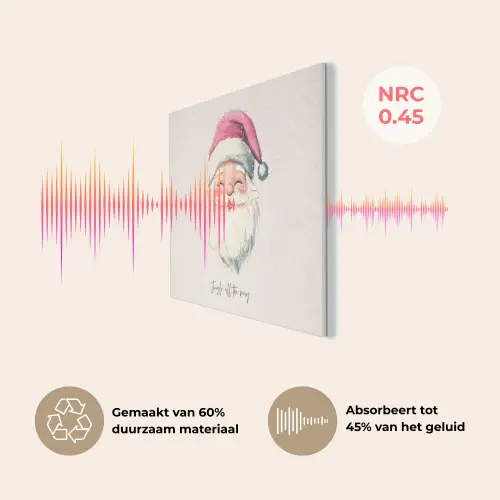 Kerstman - Kerst - Quote - Beige PET vilt klein -USP_NL