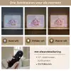 Schelp - Glanzend - Regenboogtinten Light Box met batterij (Wandlamp) middel -USP_lichtkleurNL