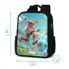 Voetbal - Jongen - Stadion - Elektrisch Rugzak - Zwart middel -productfoto_formaten