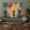 Meisje - Ballon - Hart - Graffiti PET vilt klein -sfeer2