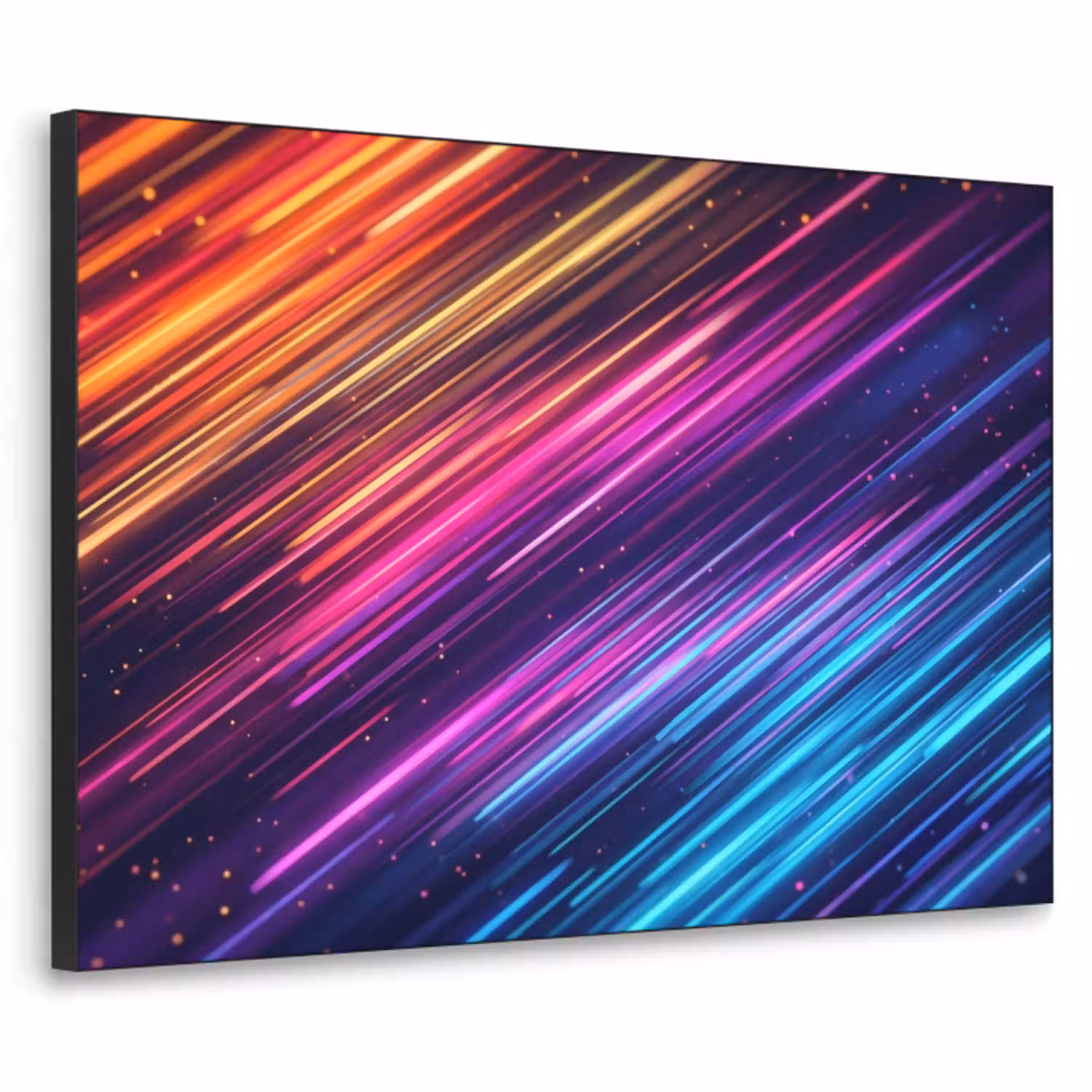 Snelheid - Kosmos - Kleurrijk Textielframe zwart klein -3d