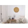 Structuur - Natuur - Kunst - Rotan Wandcirkel aluminium klein -woonkamer