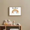 Regenboog - Pastel kleuren Light Box met batterij (Wandlamp kind) middel -sfeer2_kind