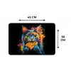 Kat - Graffiti - Kleurrijk - Wafel - Eten Placemat vinyl groot -specs