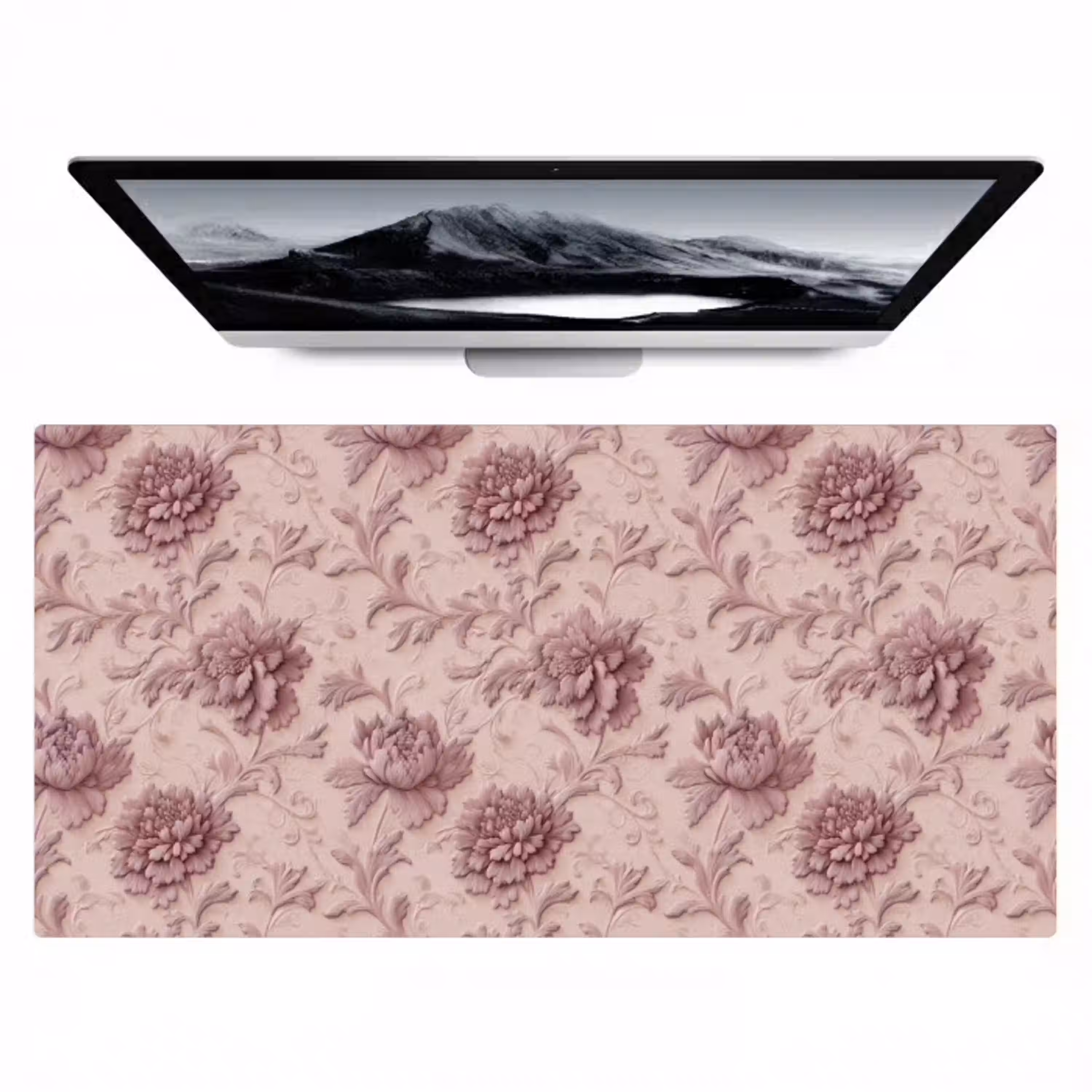 Reliëf - Pioenrozen - Roze Muismat XXL klein 681 -zzz3d