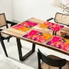 Vrouw - Zonnebril - Abstract - Oranje Placemat vinyl groot -zzsfeer4_Kitchenyeah-website