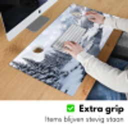 Sneeuwlandschap - Bergen - Rivier - Winter Muismat XXL klein -sfeer3