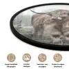 Schotse Hooglander - Bos - Mist - Koe - Dieren - Natuur Fotolijst rond zonder passe partout klein -closeup_NL