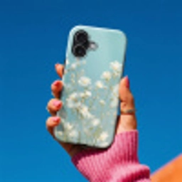 Stängel – Blumen – Luft – Weiß Toughcase MagSafe Apple iPhone 17 klein -Sfeer1V