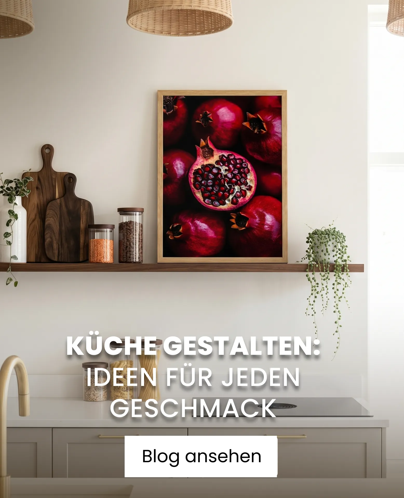 Küche-Ideen – Bild mit Granatapfel