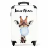 Kauwende Kobus blauw NBS - Handbagage koffer - Kinderen Unisex middel -productfoto_recht