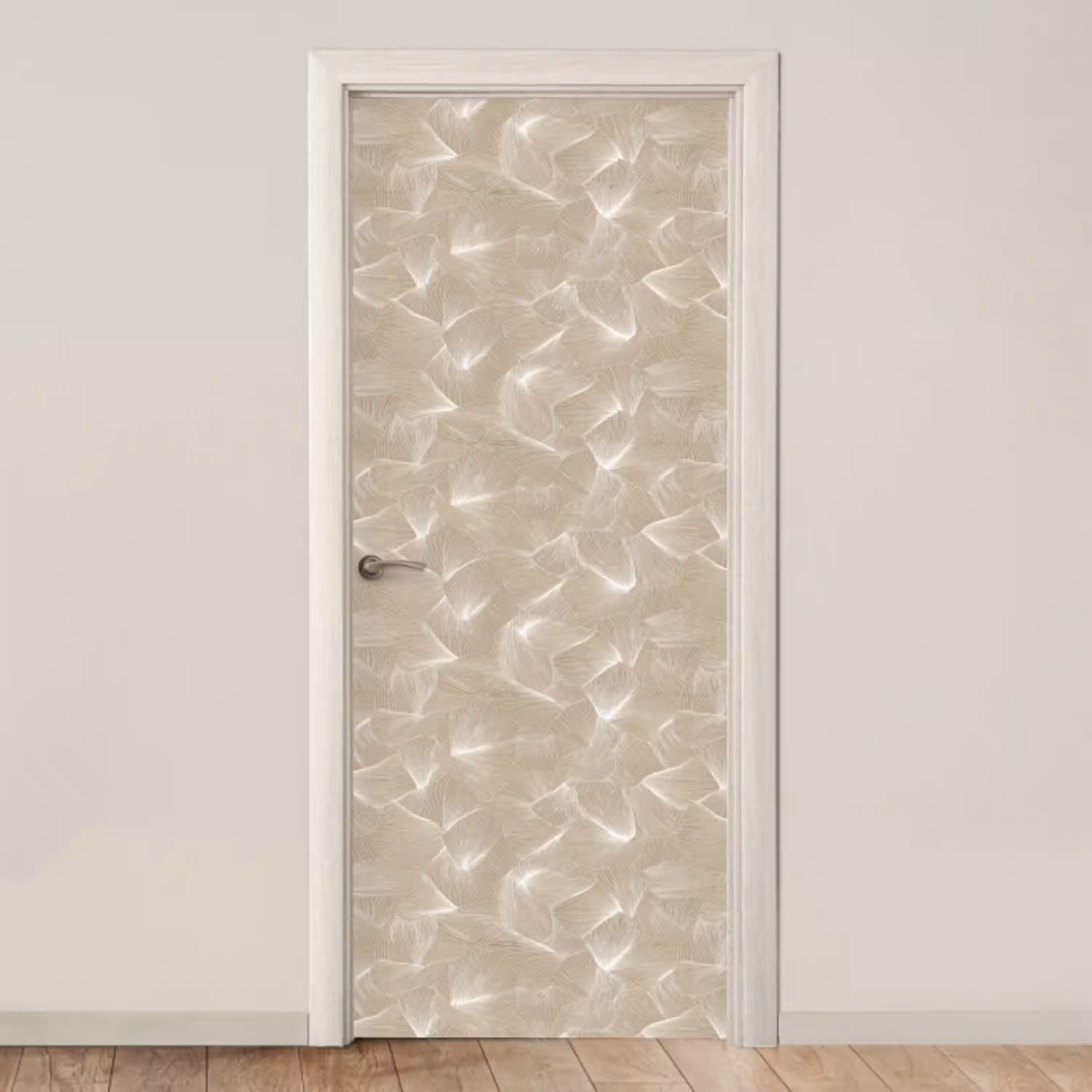 Organisch - Textuur - Beige deurposter klein 289 -3d_beige