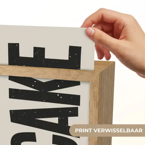 Beige - Japandi - Cake - Decoratie Light Box met kabel (Wandlamp) klein -USP_websiteprintNL
