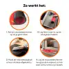 Kat - Aardbei - Cartoon Inductie beschermer vinyl 3mm klein -zzzzzzz-td-werking