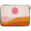 Zon - Heuvels - Abstract - Roze laptophoes neopreen klein -zkaufland3dotto