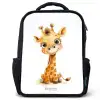 Baby giraffe Rugzak - Zwart middel -3d